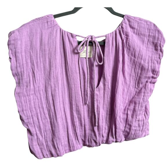 Free People Pants - Free People Set Top and Pants 100% Cotton Gauze Size S Pullover Style New w/ Tag